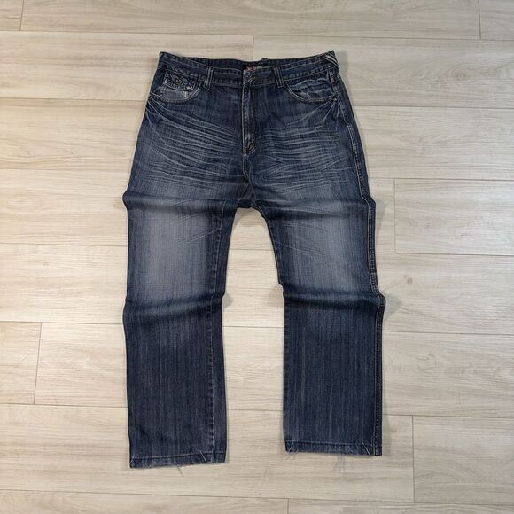 Diesel‎ Jeans Size 38 Measures W37 L32.5 Blue Relaxed Fit Straight Leg Denim - Picture 1 of 14